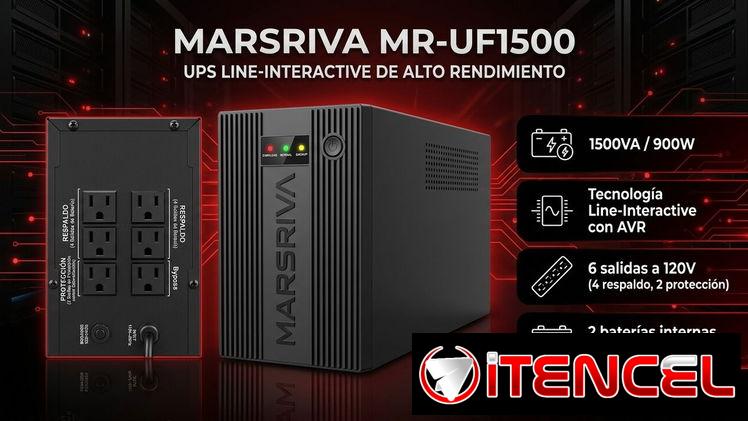 Backup Marsriva 1500va/900w 2 Bateria 12v 7ah 200 Mensajeria Incluida 2 Unidades Disponibles