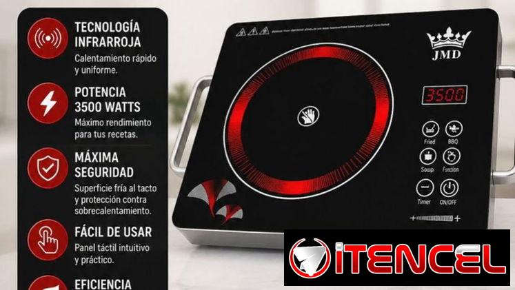 Hornilla eléctrica infrarroja JMD 3500 W cocina infrarroja