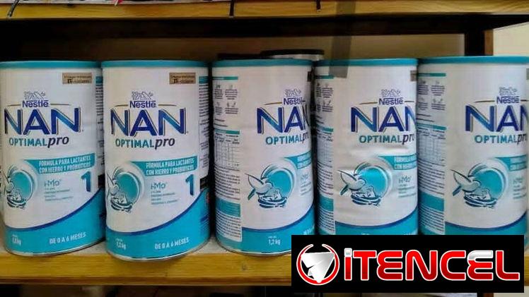Leche NAN Fórmula para lactantes con hierro y probióticos  formatos de 360g, 1.2 kg( este 1ra y 2da etapa)