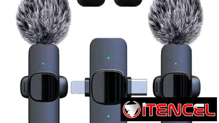 Micrófonos inalámbricos puerto C y Iphone.  Ideales para creadores de contenido