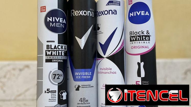 Desodorantes de spray de 200 ml Nivea y Rexona de hombre y mujer