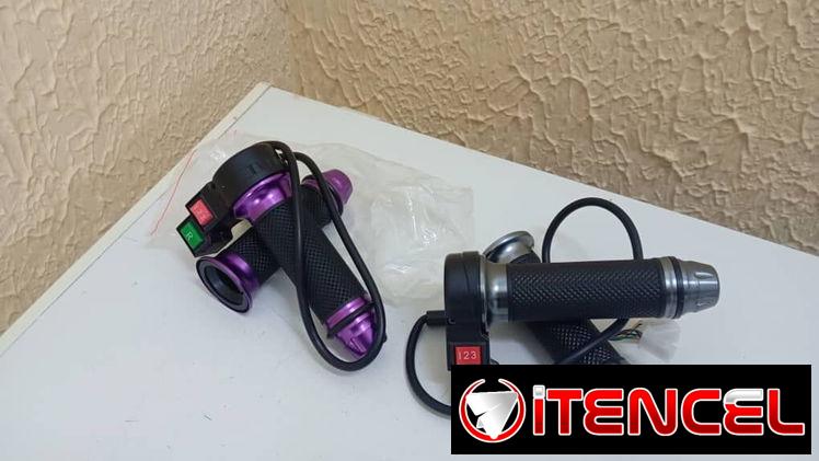 Puños de 3 velocidades con retroceso para motos y bicimotos eléctricas