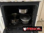 Cocina de gas de uso con horno