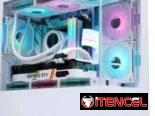 Chasis (Case/Gabinete/Carcasa) GAMER de cristal Templado (+ 9 Fanes de 120mm y controlador RGB)
