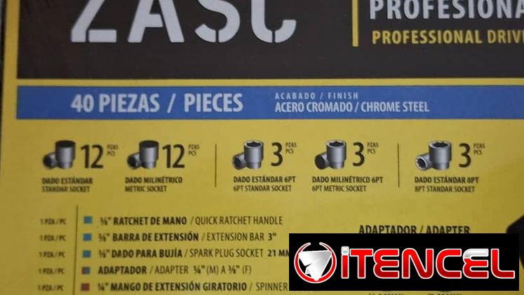 🔧Juego de Cubos de 40 piezas con chicharra.  Detalles en las fotos