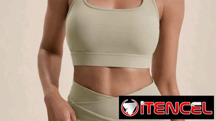 Conjunto de 2 piezas top y saya color verde claro