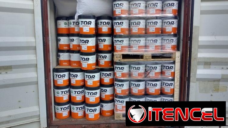 Cubetas 15 Lts de pintura vinil blanco mate, marca TOR B-10, a 45 USD por unidad, 44 usd x cantidad, WhatsApp 54420396