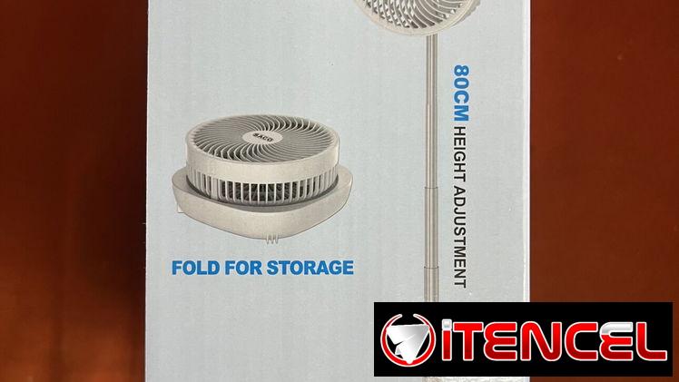 Ventilador recargable con altura de 80cm