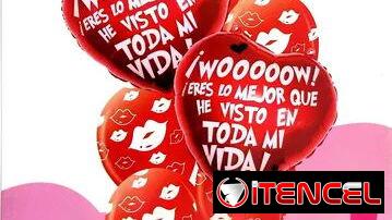 Set de globos de corazones y estrellas