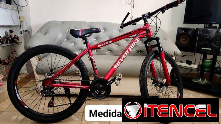 Bicicletas de montaña Silver Bike medida 26 🔷 Colores: ❤️🩶💙🩷