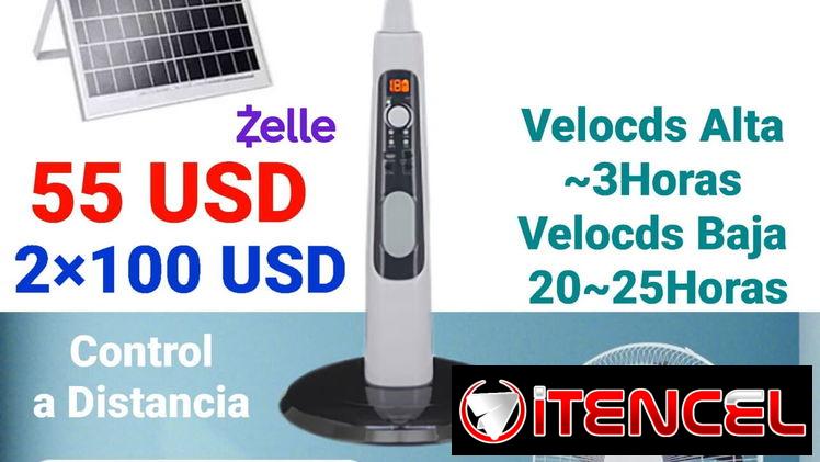 Ventiladores recargables.lámparas recargables .todo con envío