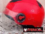 Casco semi integral de plasticos