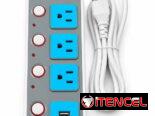 Extensión electrodoméstica inteligente king USB 2 M