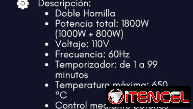 Cocina Milexus infrarroja