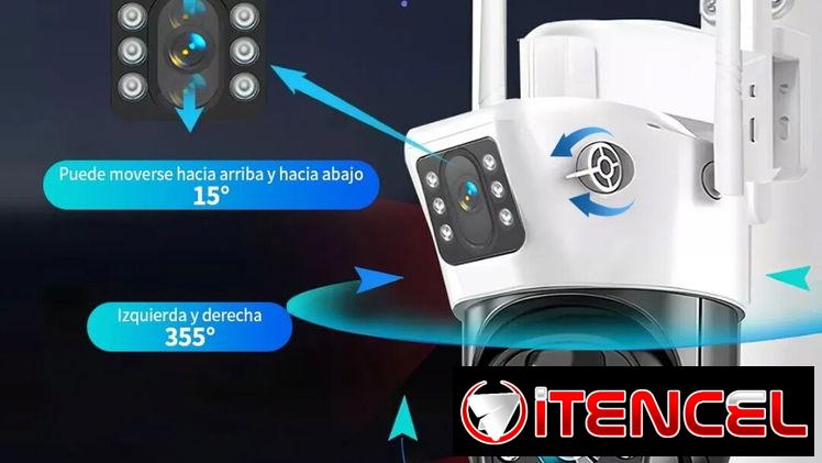 Cámara Solar Wifi Exterior e interiores de vigilancia