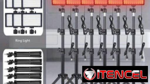 Tripode +panel Led 1.70 y 1.10 📌..
