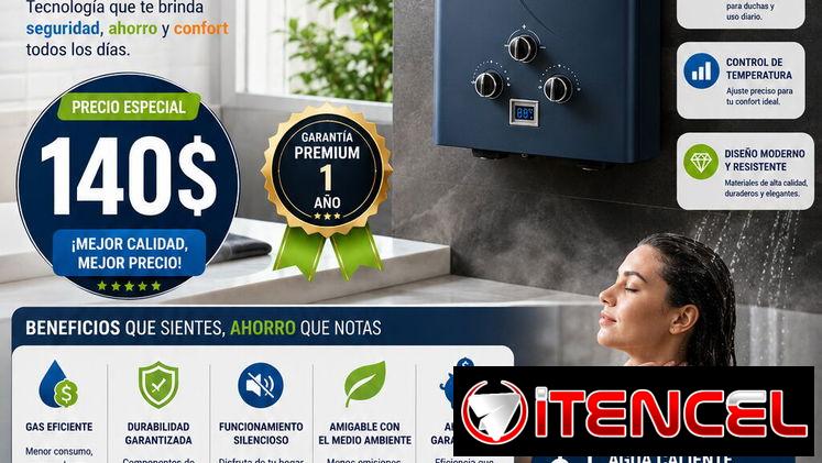 Calentador Milexus de gas super eficiente