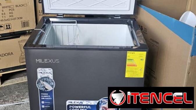 NEVERA (FREEZER) MILEXUS 6 PIES (170 L).LLAVES Y CERRADURA. FACTURA, GARANTÍA Y TRNSPORTE GRATIS