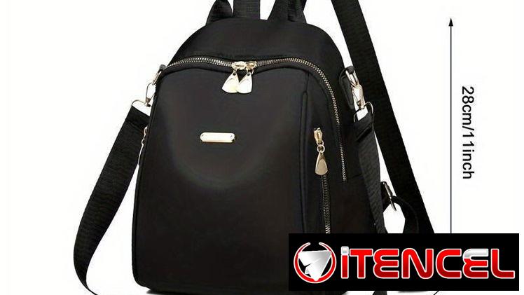🎒 🎒 Mochila negra mediana