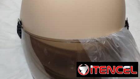 Cascos de moto semi integrales con pantalla de protección