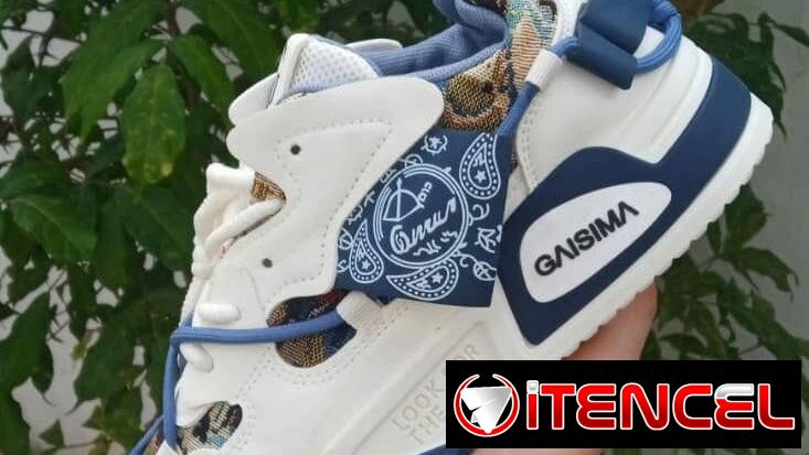 Tenis Fashion doble cordon azul Semi reducidos