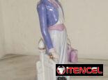 Muñeca de porcelana antigua, marca porcelana Galos