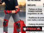 Patines con su equipo completo