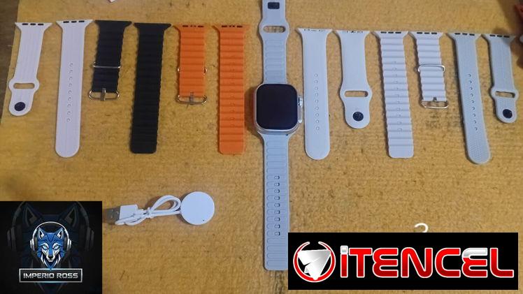 ⌚ Relojes Inteligentes SmartWatch Ultra 3️⃣ con sus 7 manillas y cargador de imán 🧲