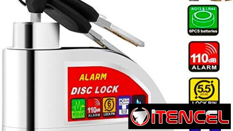 Candado anticizalla con alarma para moto y bicimoto.Protege tu moto.