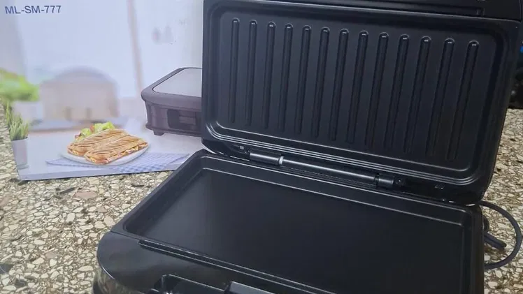 Sandwichera Grill Milexus🥪  – Modelo: ML-SM-777 – 120V ~60Hz 70 W
