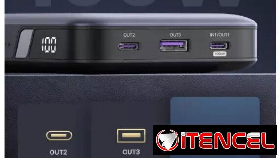 Batería portátil UGREEN – Powerbank 20000mAh-Recarga rápida