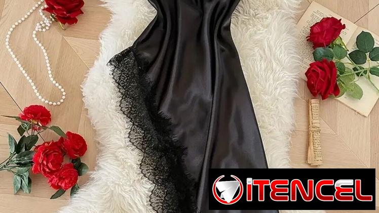 Vestido de satén para dormir