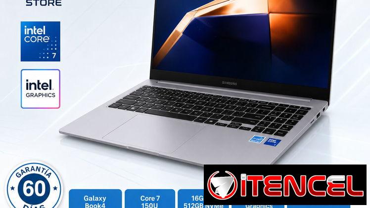 👉SAMSUNG GALAXY BOOK 4..CORE 7 150U(10 NÚCLEOS) /16GB/512GB SSD..TECLADO RETROILUMINADO