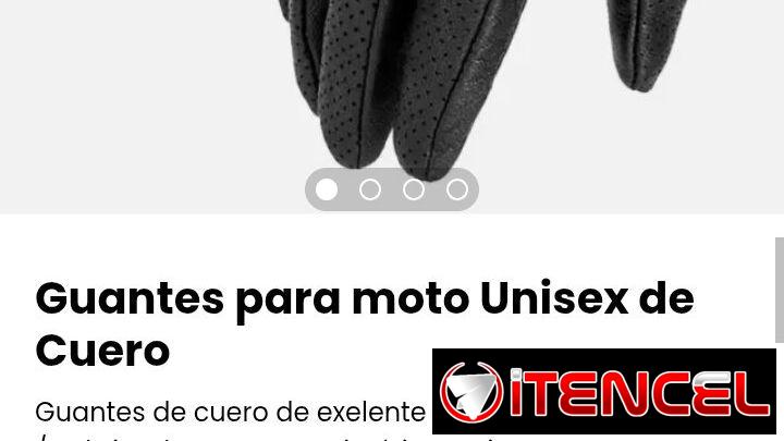 Guantes para moto Unisex de Cuero sintético. Nuevos