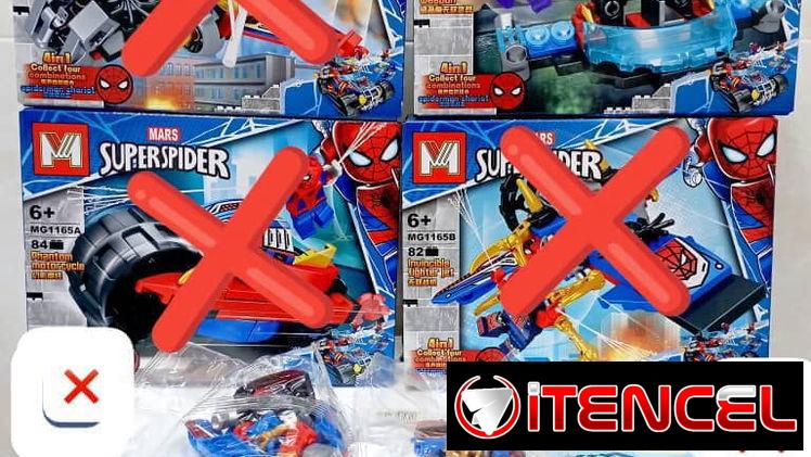 LEGO SPIDERMAN CAJA MEDIANA (+75 piezas)
