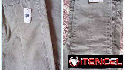 Pantalon Jeans elastizado gris p/ hombre talla 32 marca GAP