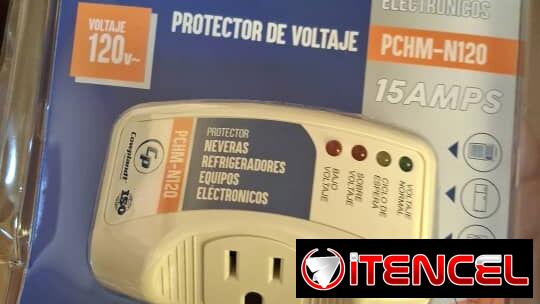Protectores de voltaje 110V y tomacorriente 110V para refrigeradores y neveras