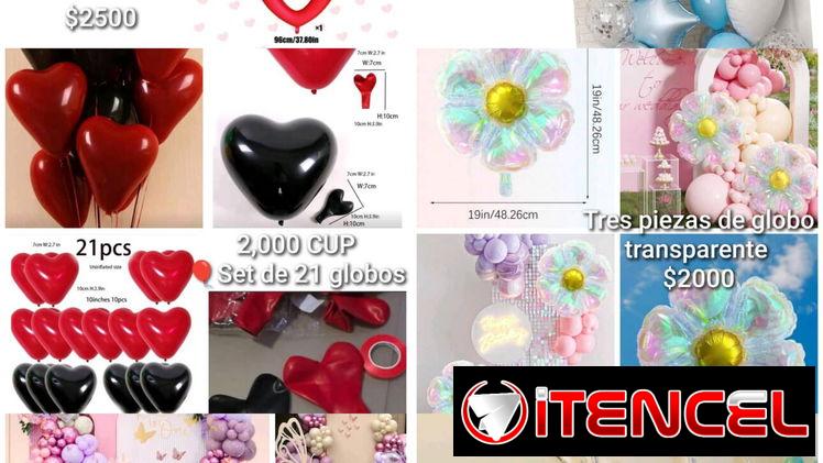 Globos y velas para cumpleaños y celebraciones
