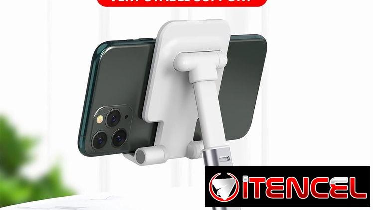 📱 Soporte Ajustable para Móvil ⚡ Estable, Plegable y Portátil 🏠 Escritorio & Hogar