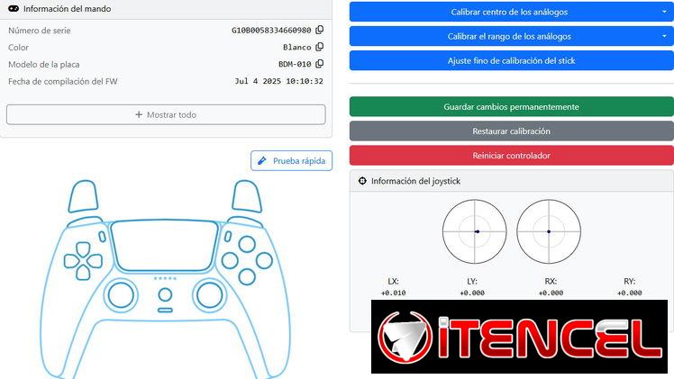 Mando PS5 DualSense BDM-010 Blanco impecable