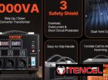 Transformador Convertidor de Voltaje VEVOR 3000W 110V-220V | MENSAJERÍA INCLUIDA