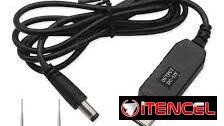 🔌⚡ CABLE ELEVADOR USB 5V a 12V – RESPALDO PARA ROUTER Y MÁS 🔋📡