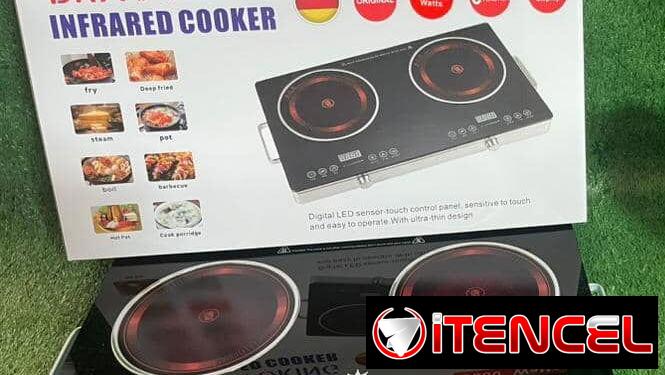 Cocina infrarrojo doble Hornilla