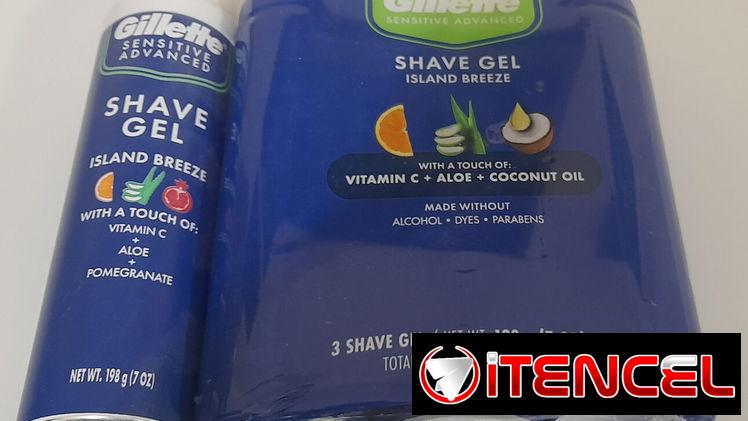 Gel gillette para afeitar con vitamina c y aloe