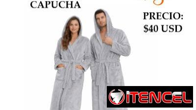 COMBO ESPECIAL POR EL DÍA DE LAS MADRES, 2 ALBORNOZ UNISEX AFELPADO CON CAPUCHA, ENTREGA DE FACTURA
