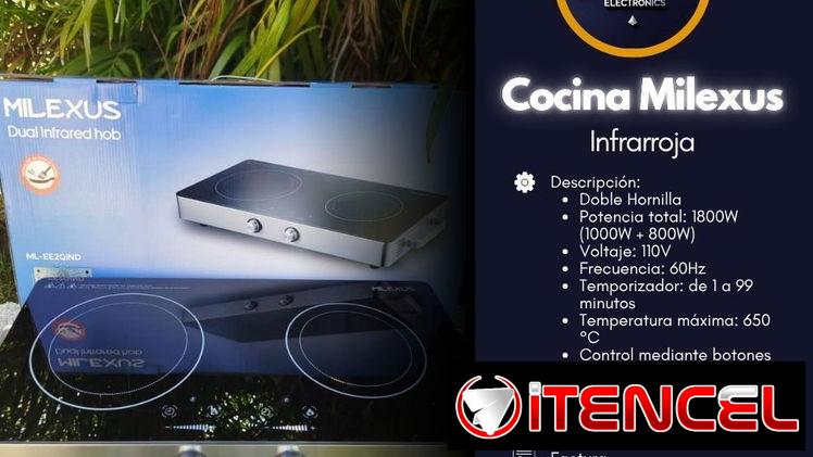 Cocina Milexus infrarroja 2Q  Precio:80 usd💵  20 días de garantía🕒  Factura a su nombre 📝