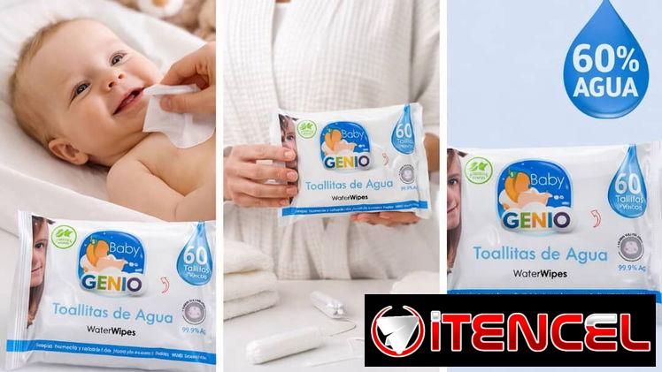 Toallitas húmedas Baby Genio 👶💧  Precio: 3 USD  60 unidades casa viva