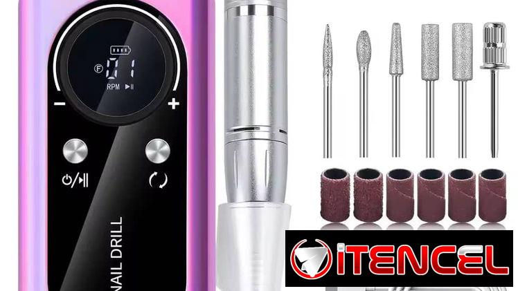 40 Usd – MAQUINA PARA UÑAS Taladro eléctrico recargable para uñas, 45000RPM