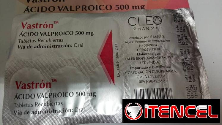 Ácido valproico 500mg blister 10 tabletas