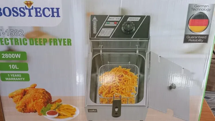 58296067  🍟 FREIDORA ELÉCTRICA INDUSTRIAL BOSS TECH BT-1582 DE 10 LITROS 🍤 💰 Precio: $55 🛡️ Garantía: 15 días